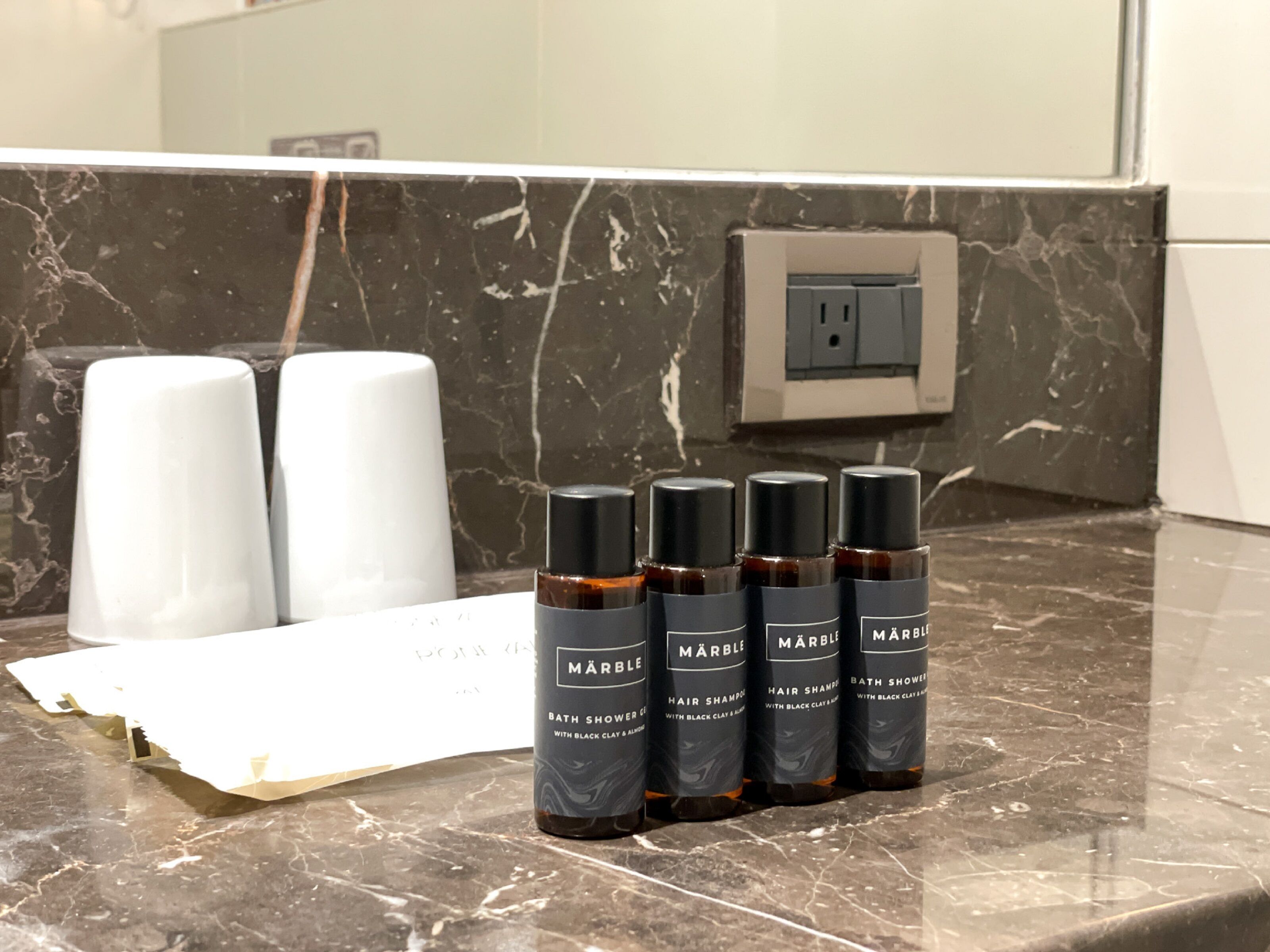 classic double room | bathroom amenities | hair dryer, towels, shampoo, toilet paper