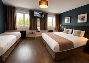 Familie driepersoonskamer | 1 slaapkamer, luxe beddengoed, een kluis op de kamer