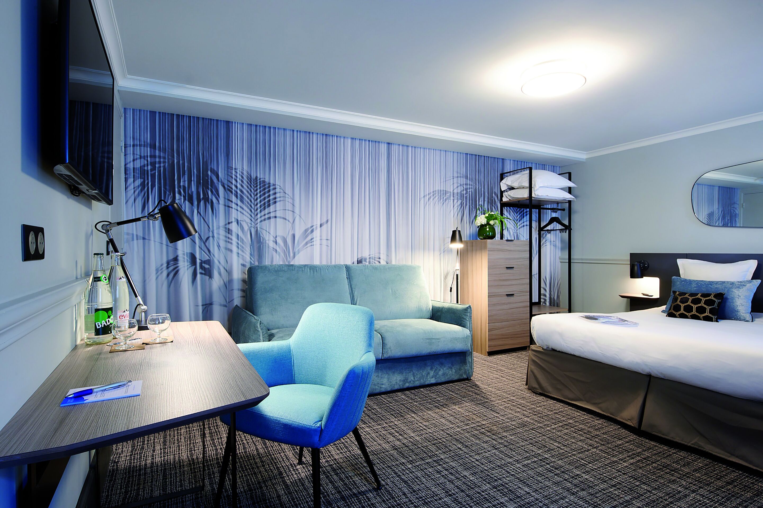 comfort quadruple room | in-room safe, desk, blackout curtains, soundproofing