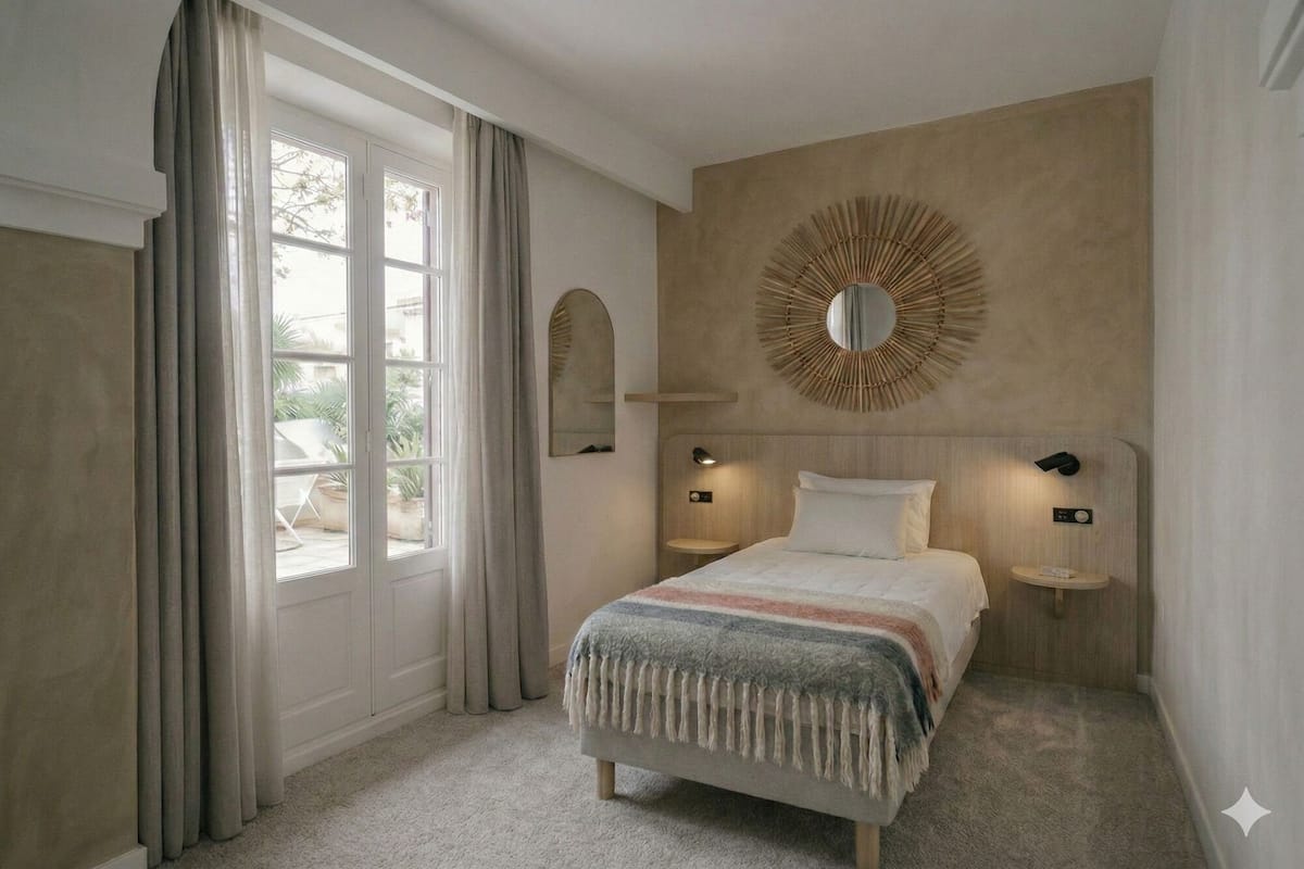 Bureau, fer et planche à repasser, Wi-Fi gratuit, draps fournis