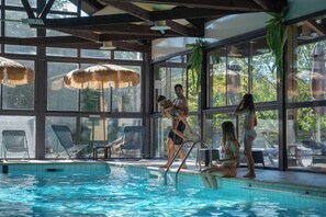 Indoor pool, pool loungers