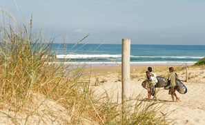 Beach nearby, beach volleyball
