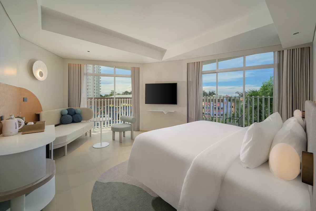 Chambre Deluxe, 1 très grand lit, vue ville | Vue sur la ville
