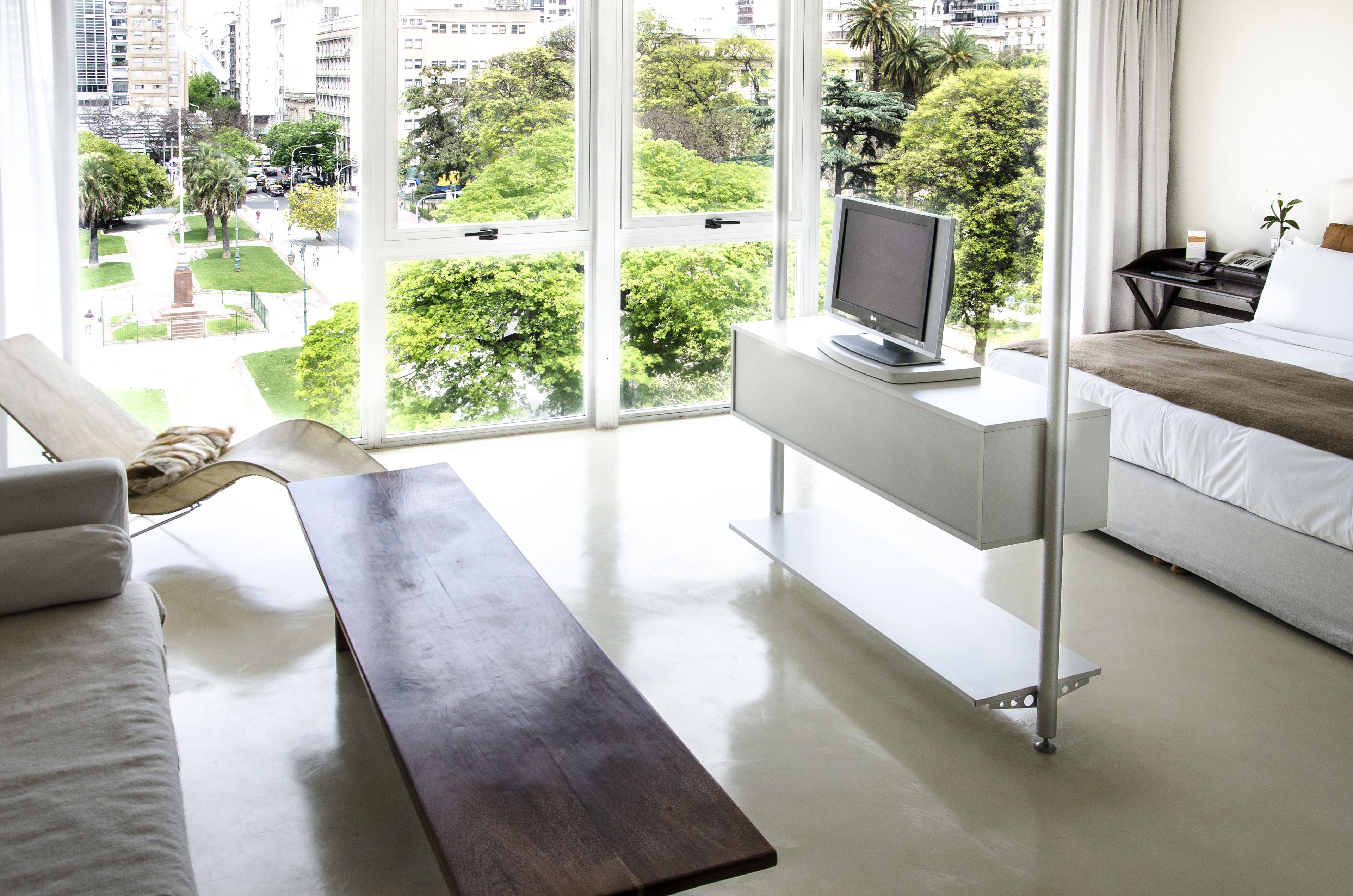 deluxe suite | living area | smart tv