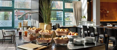 Daily buffet breakfast (EUR 18 per person)