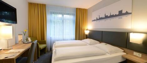 In-room safe, desk, soundproofing, free cots/infant beds