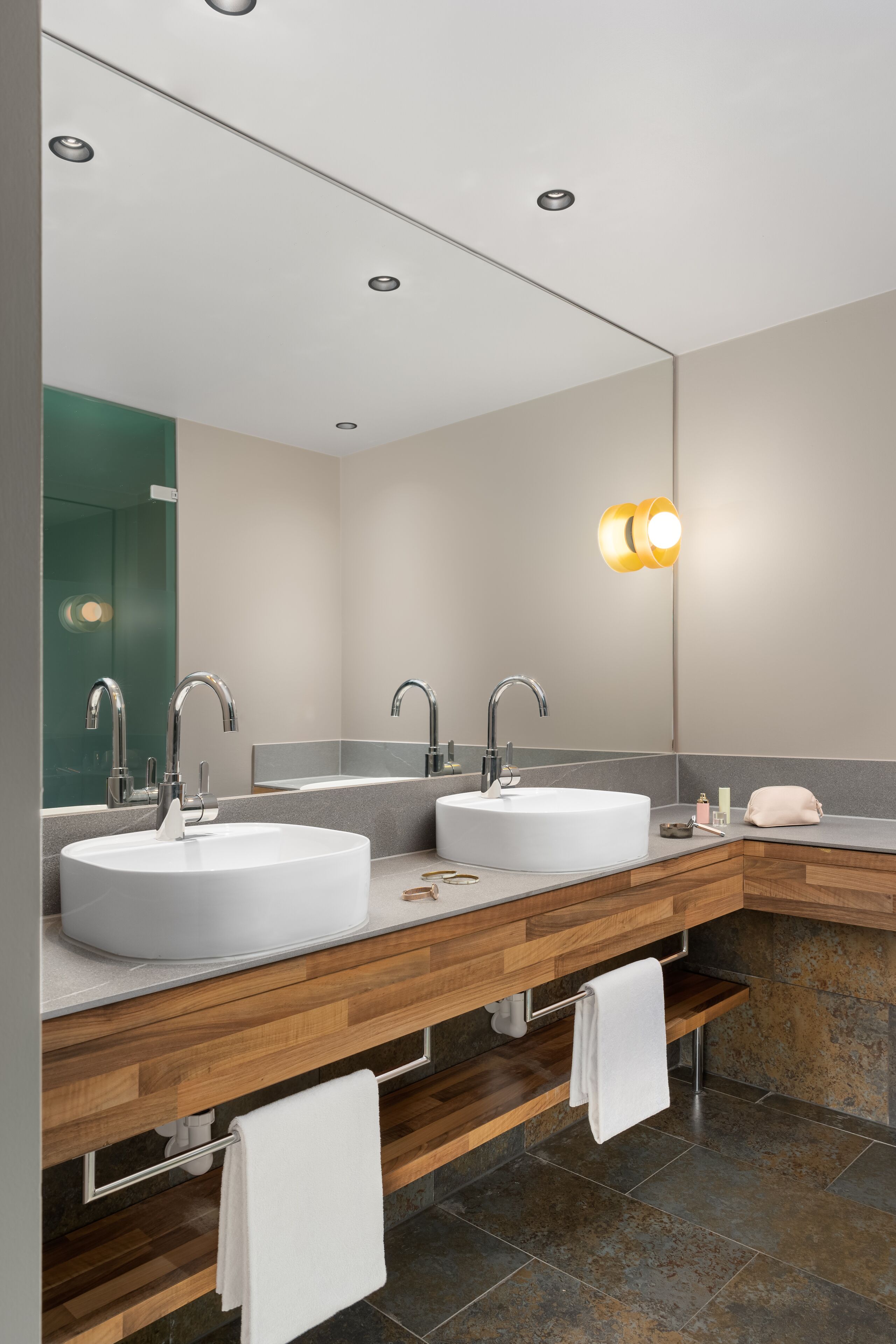 free toiletries, hair dryer, bathrobes, slippers