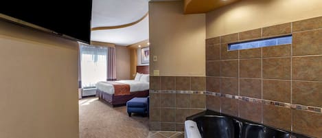 Suite, 1 King Bed, Non Smoking | Premium bedding, pillow-top beds, desk, blackout curtains