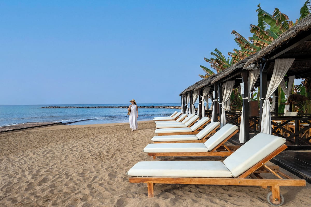 Suite Exécutive, 1 chambre, piscine privée, vue mer | 1 chambre, matelas Select Comfort, minibar