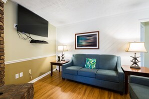 Leilighet, 3 soverom | Oppholdsrom | Flatskjerm-TV og DVD-spiller