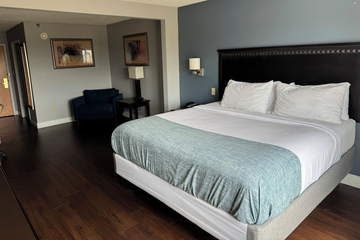 In-room safe, desk, blackout curtains, iron/ironing board