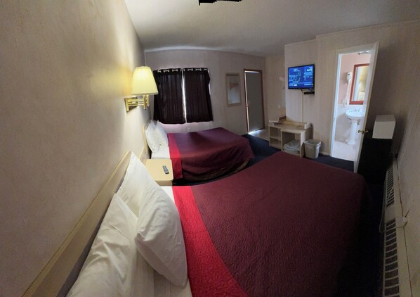 Standard Room, 2 Double Beds, Refrigerator & Microwave