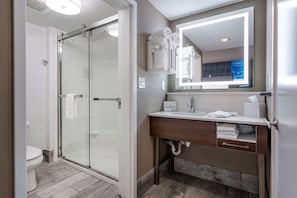 Studio, 1 King Bed, Sofa Bed | Bathroom shower