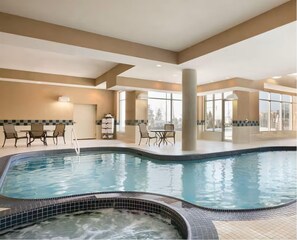 Indoor pool, pool loungers