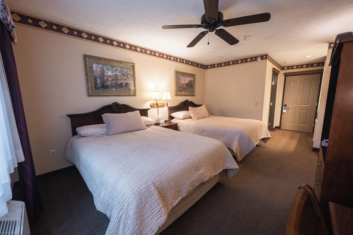 Standard Room, 2 Queen Beds | Premium bedding, desk, blackout drapes, iron/ironing board