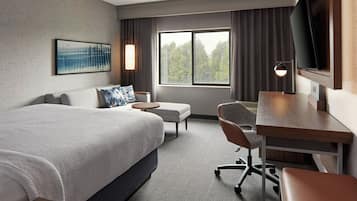 Rom, 1 kingsize-seng med sovesofa (Guest room) | Skrivebord, skrivebord for bærbar PC og blendingsgardiner