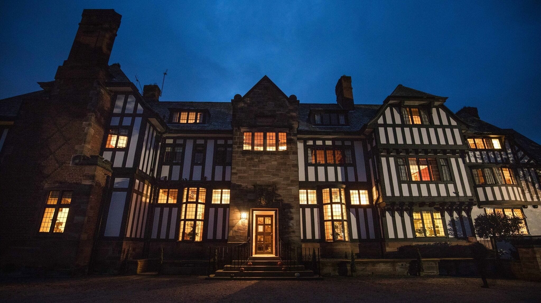 front of property – evening/night