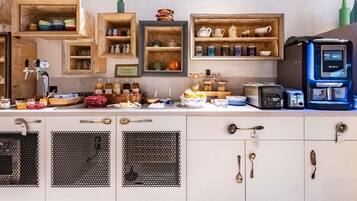 Daily buffet breakfast (EUR 12 per person)