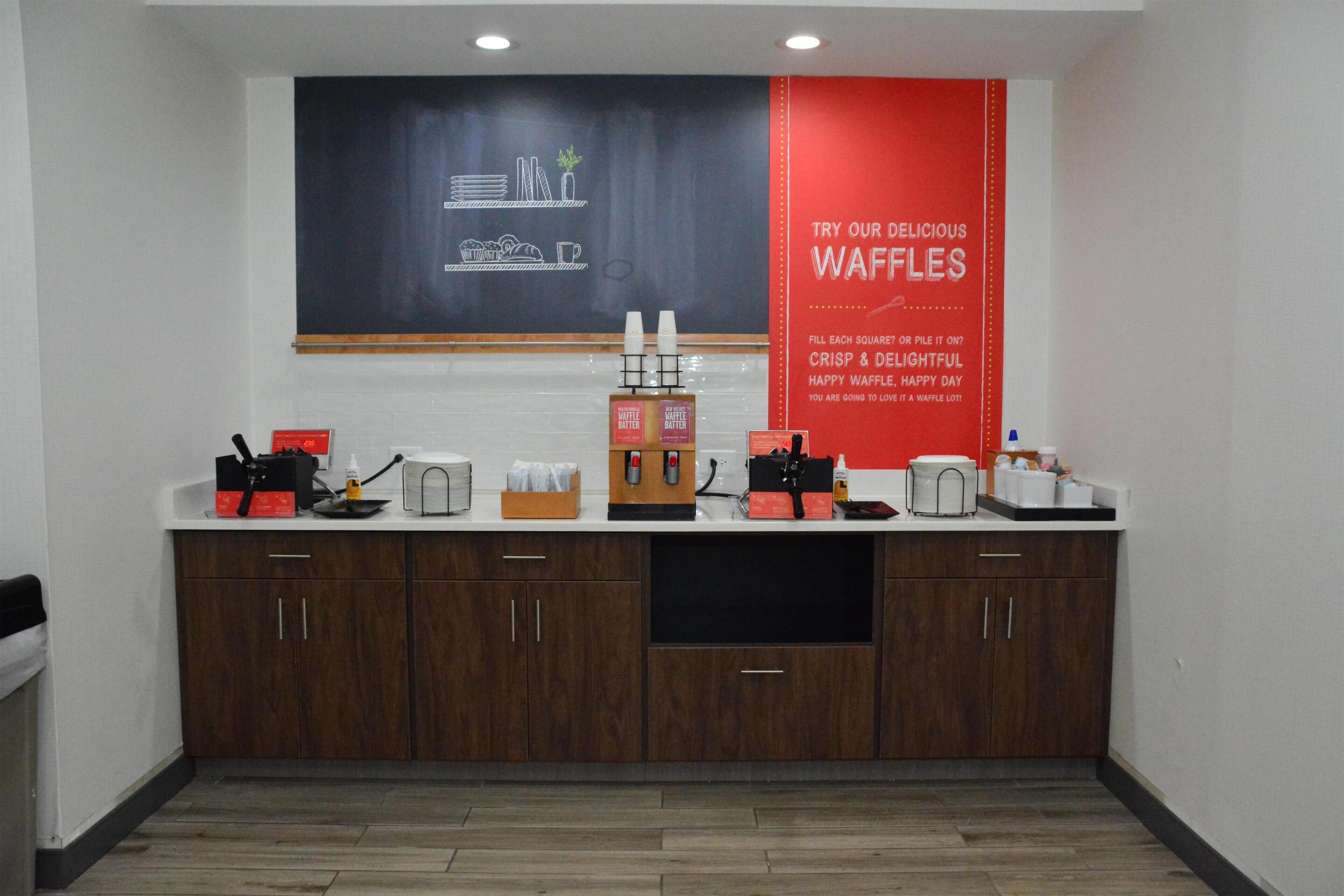 Free daily buffet breakfast