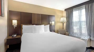 Standaard kamer, 1 queensize bed, niet-roken, koelkast | Individueel gemeubileerd, een bureau, een laptopwerkplek