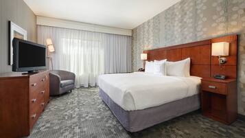 1 slaapkamer, luxe beddengoed, pillowtop-bedden, een bureau