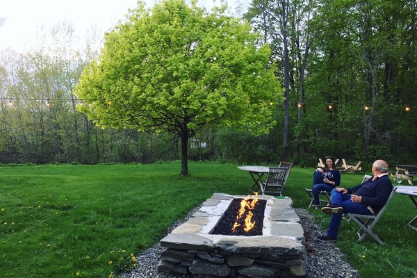 Outdoor wedding area
