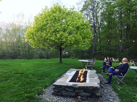 Outdoor wedding area