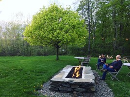 Outdoor wedding area