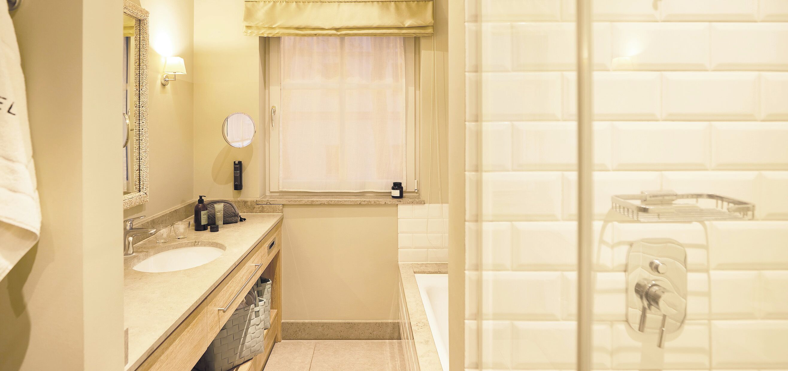 premium suite | bathroom | free toiletries, hair dryer, bathrobes, slippers