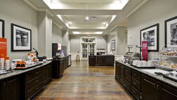 Free daily buffet breakfast