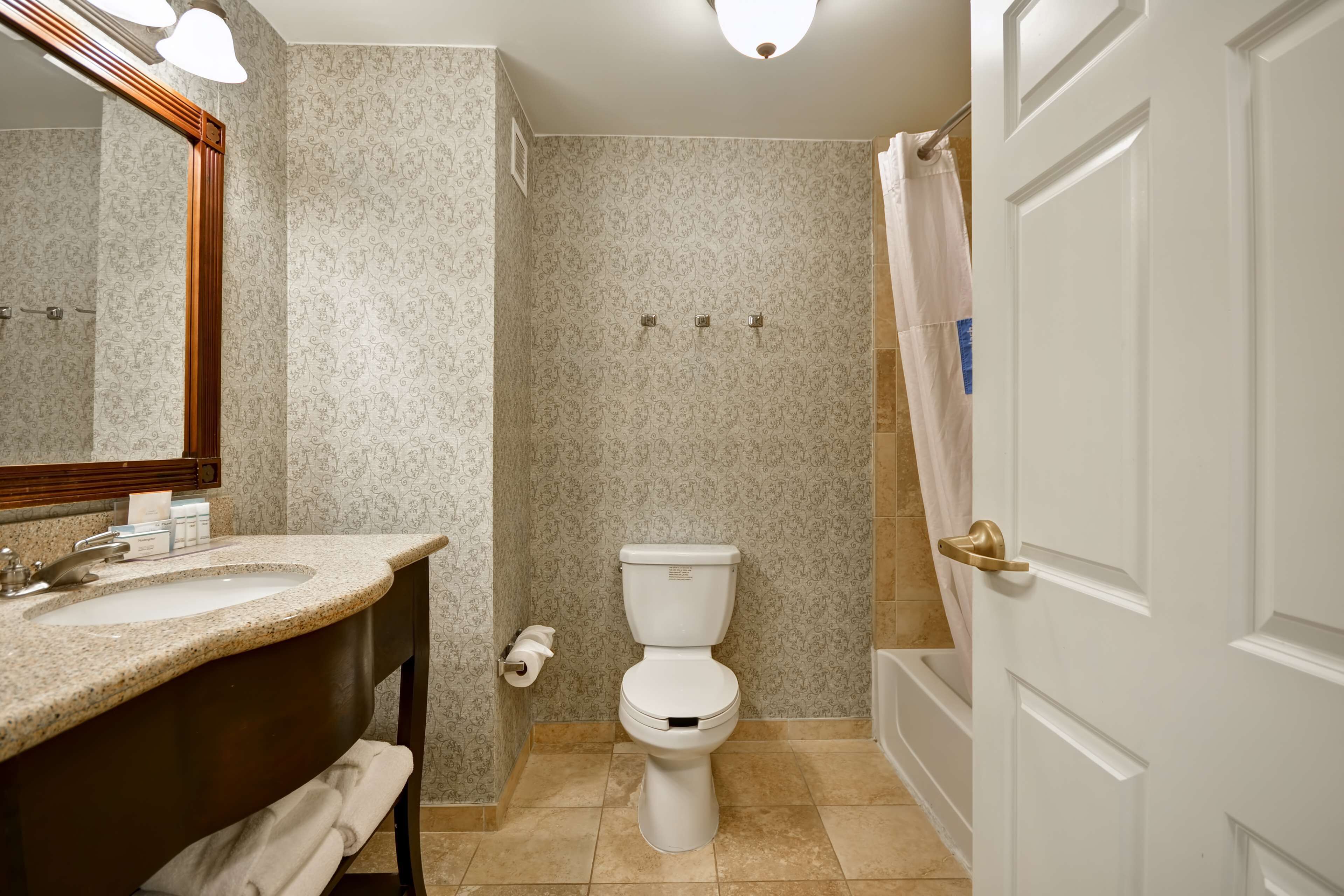 room | bathroom | free toiletries, hair dryer, towels