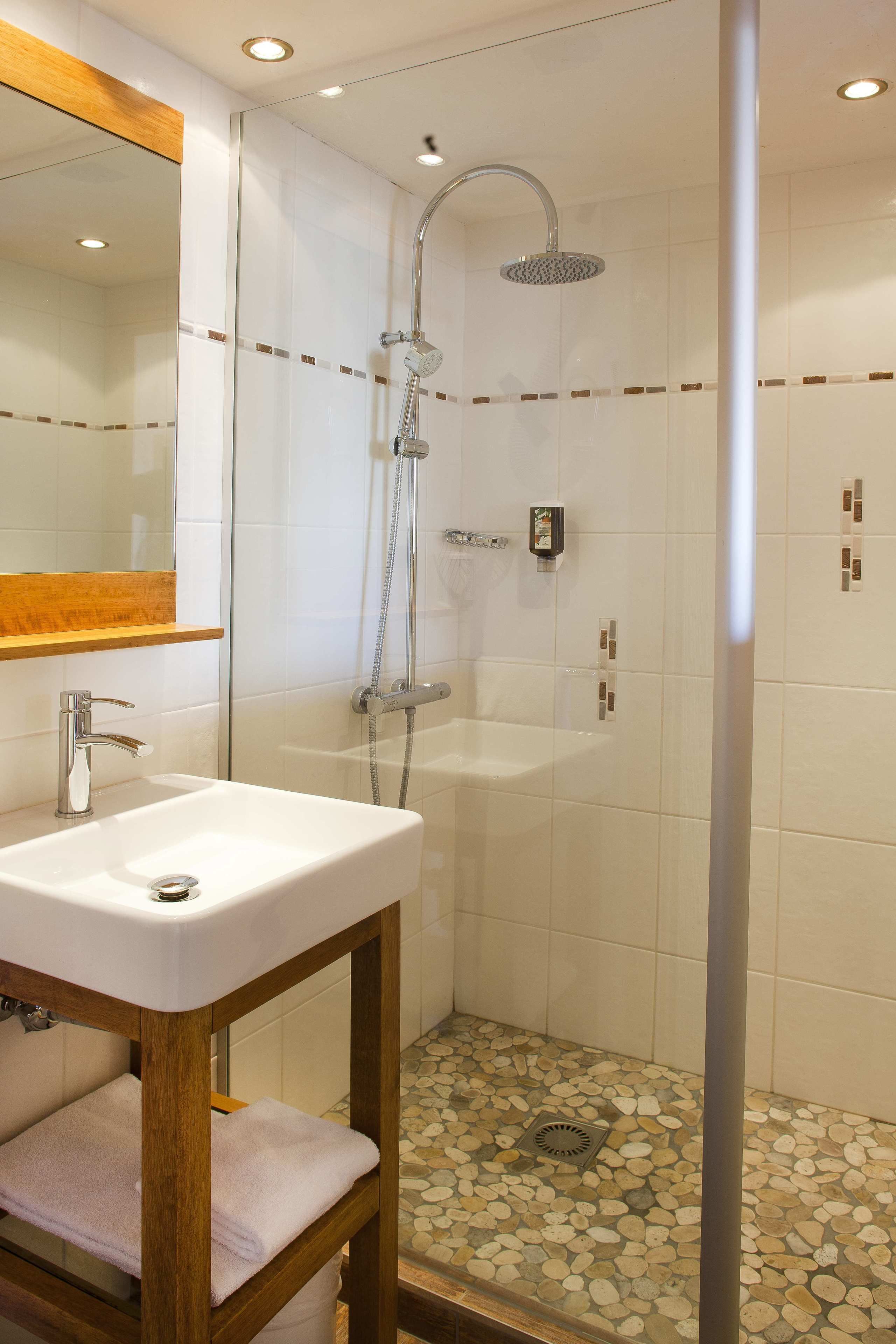 free toiletries, hair dryer, towels