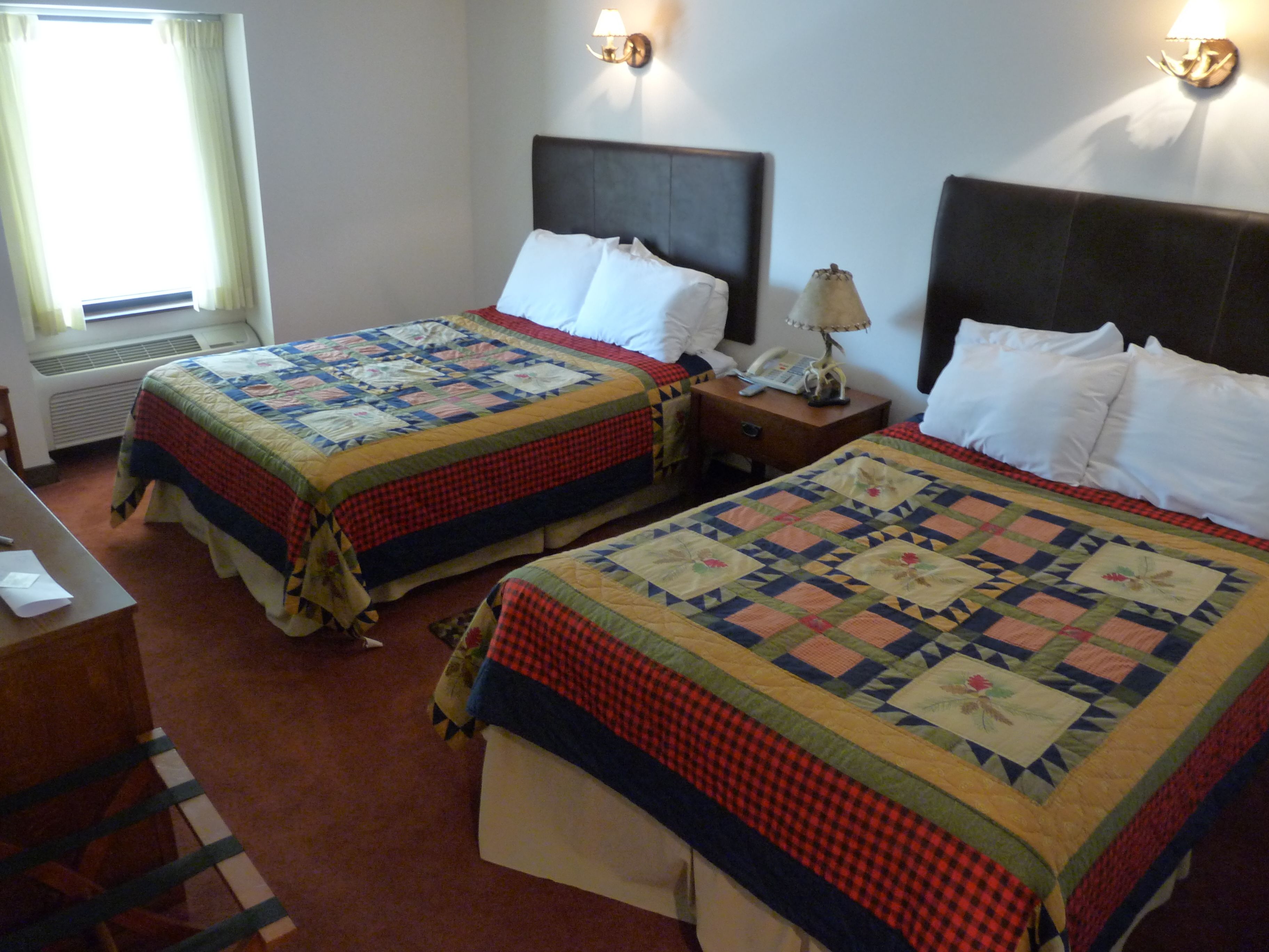 standard room, 2 double beds, river view | soundproofing, iron/ironing board, free wifi, bed sheets