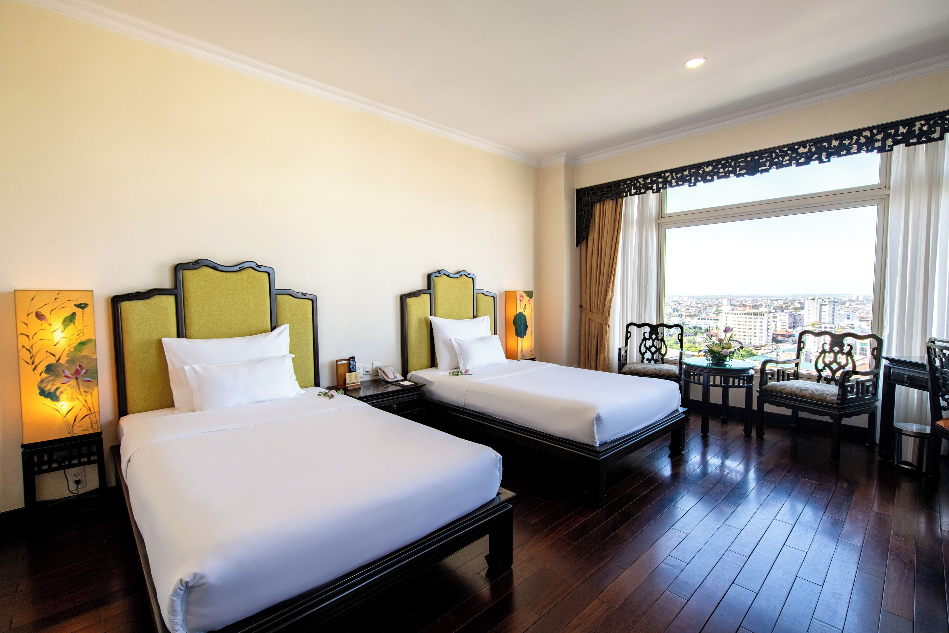 Deluxe Room, 2 Twin Beds, City View | 1 bedroom, premium bedding, down comforters, in-room safe