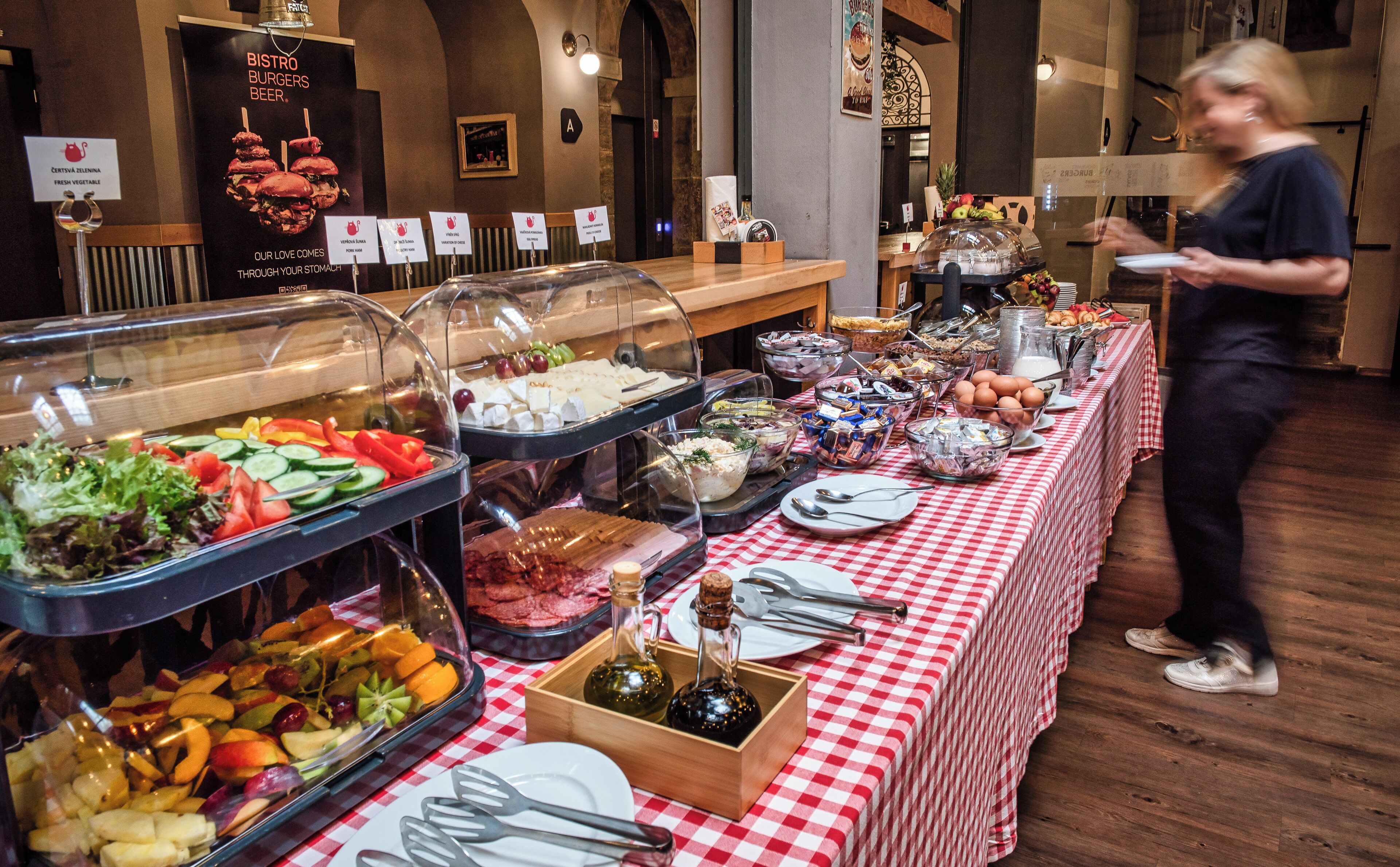 daily buffet breakfast (eur 12 per person)