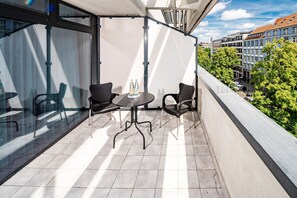 Suite estudio junior, para no fumadores, balcón | Vista del balcón