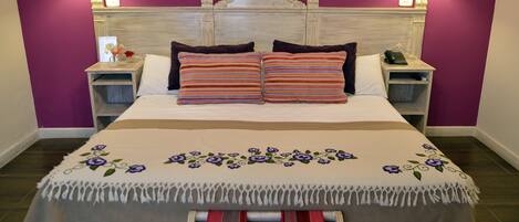 Premium bedding, in-room safe, individually decorated