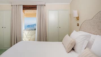 Superior-Doppelzimmer, Meerblick | Hochwertige Bettwaren, Daunenbettdecken