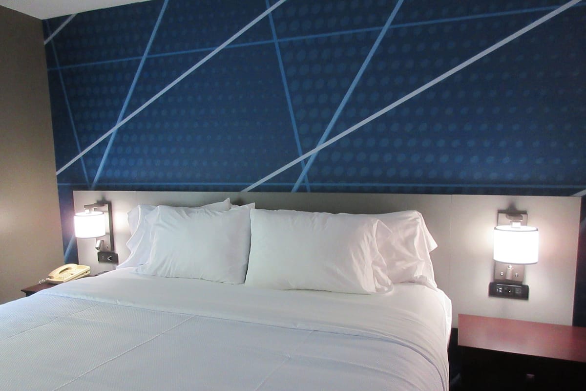 1 bedroom, desk, blackout curtains, iron/ironing board