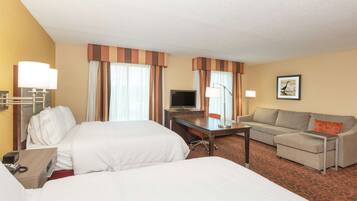 Two queens studio sofabed non smoking | In-room safe, desk, blackout drapes, iron/ironing board