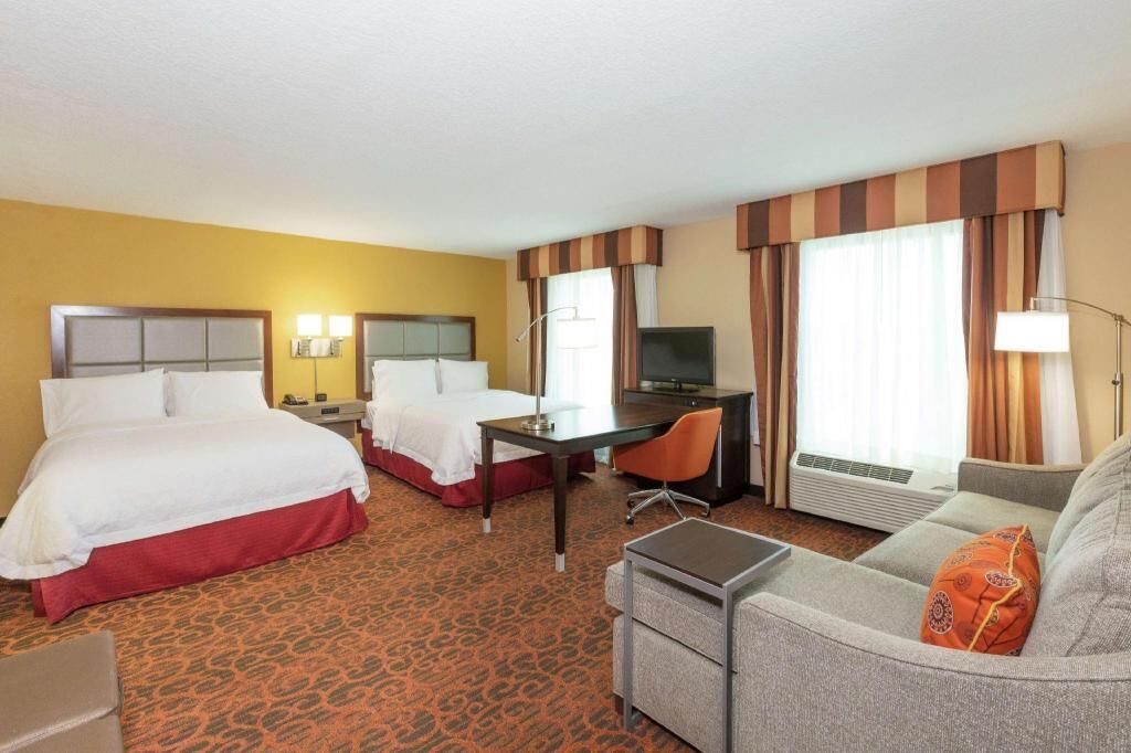 In-room safe, desk, blackout curtains, iron/ironing board