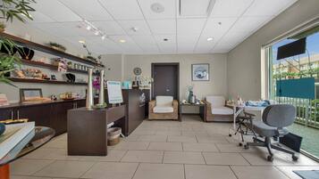 Hot stone massages, facials, manicures and pedicures, massages
