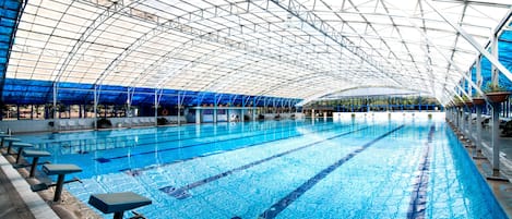 Una piscina techada