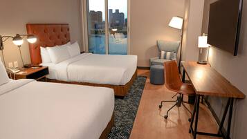 Standard Room, 2 Queen Beds, City View | Premium bedding, down comforters, Select Comfort beds, in-room safe