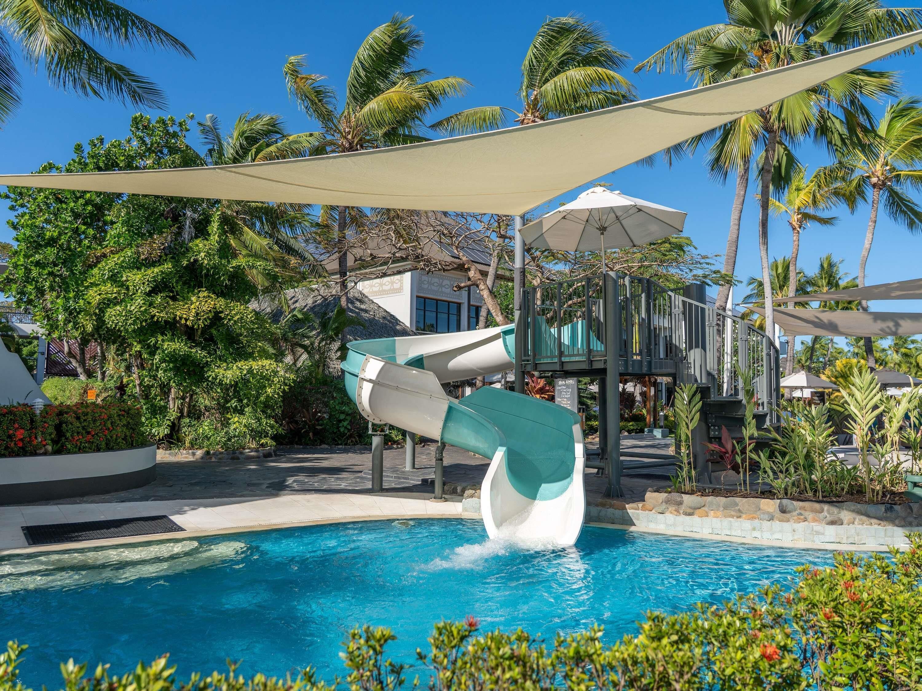 2 outdoor pools, open 7:00 AM to 7:00 PM, free pool cabanas
