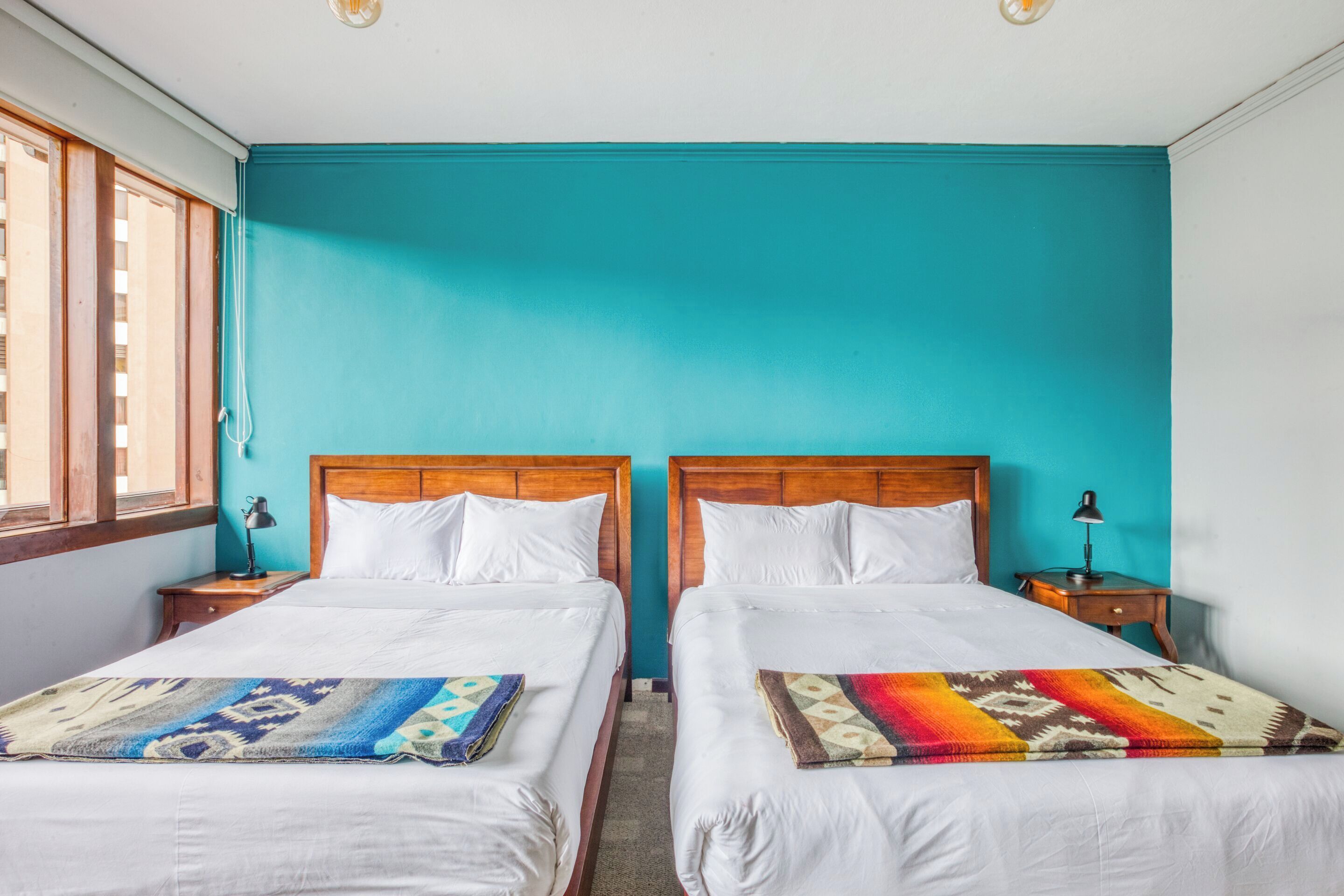 Blackout curtains, rollaway beds, free WiFi