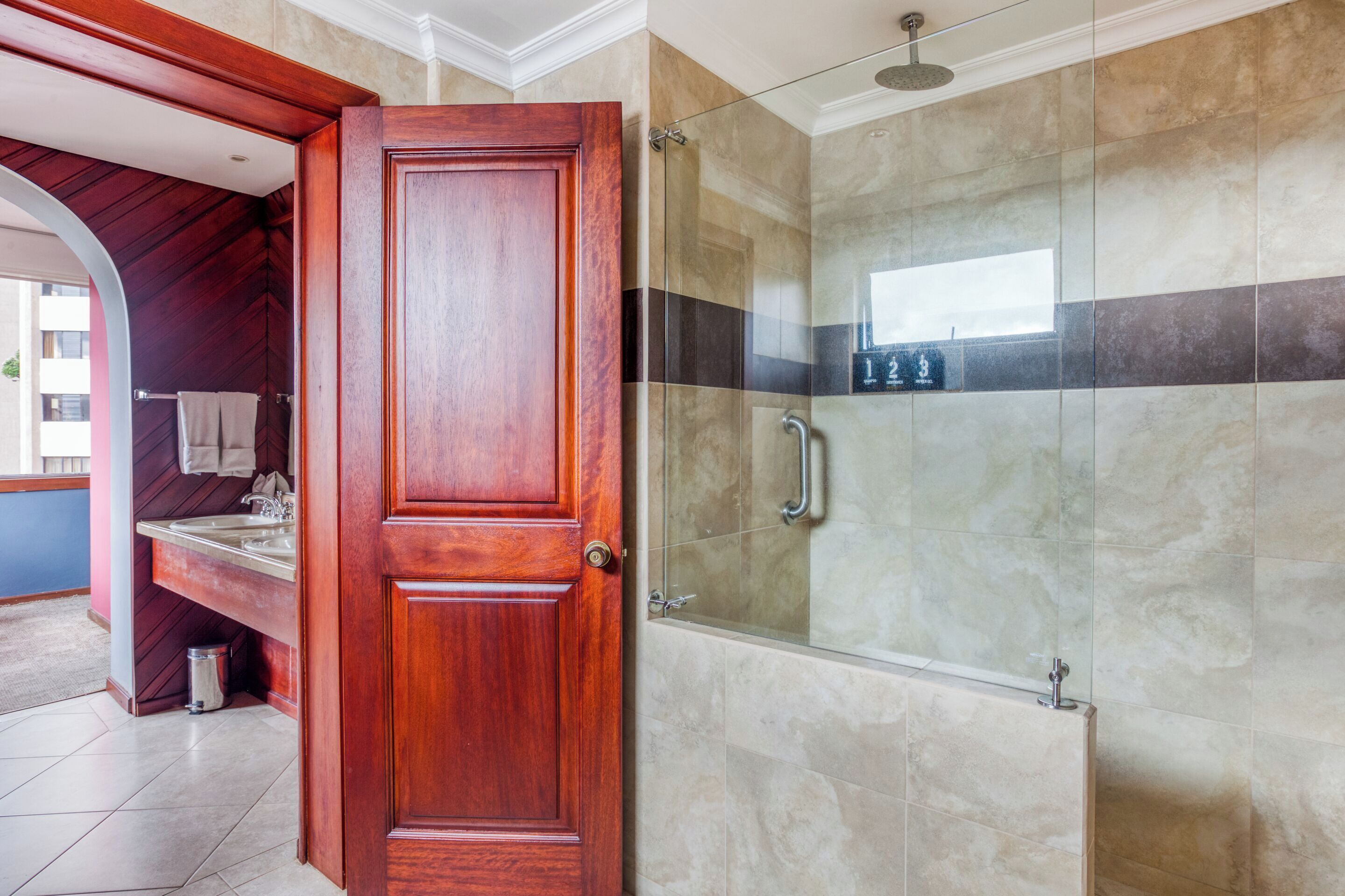 Free toiletries, hair dryer