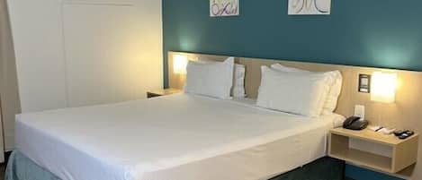 Superior Double Room | Minibar, in-room safe, desk, blackout drapes
