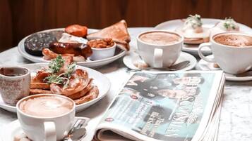 Daily full breakfast (GBP 12.50 per person)