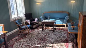 Risøbank Tenant Housing | Living area | 32-inch TV with cable channels